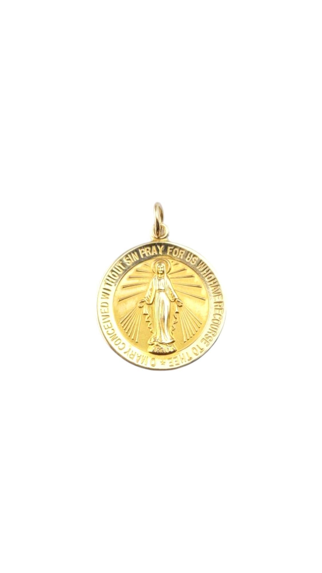 De las mujeres Esemco Medalla Milagrosa de Oro Amarillo de 14 Kilates #21274 en venta
