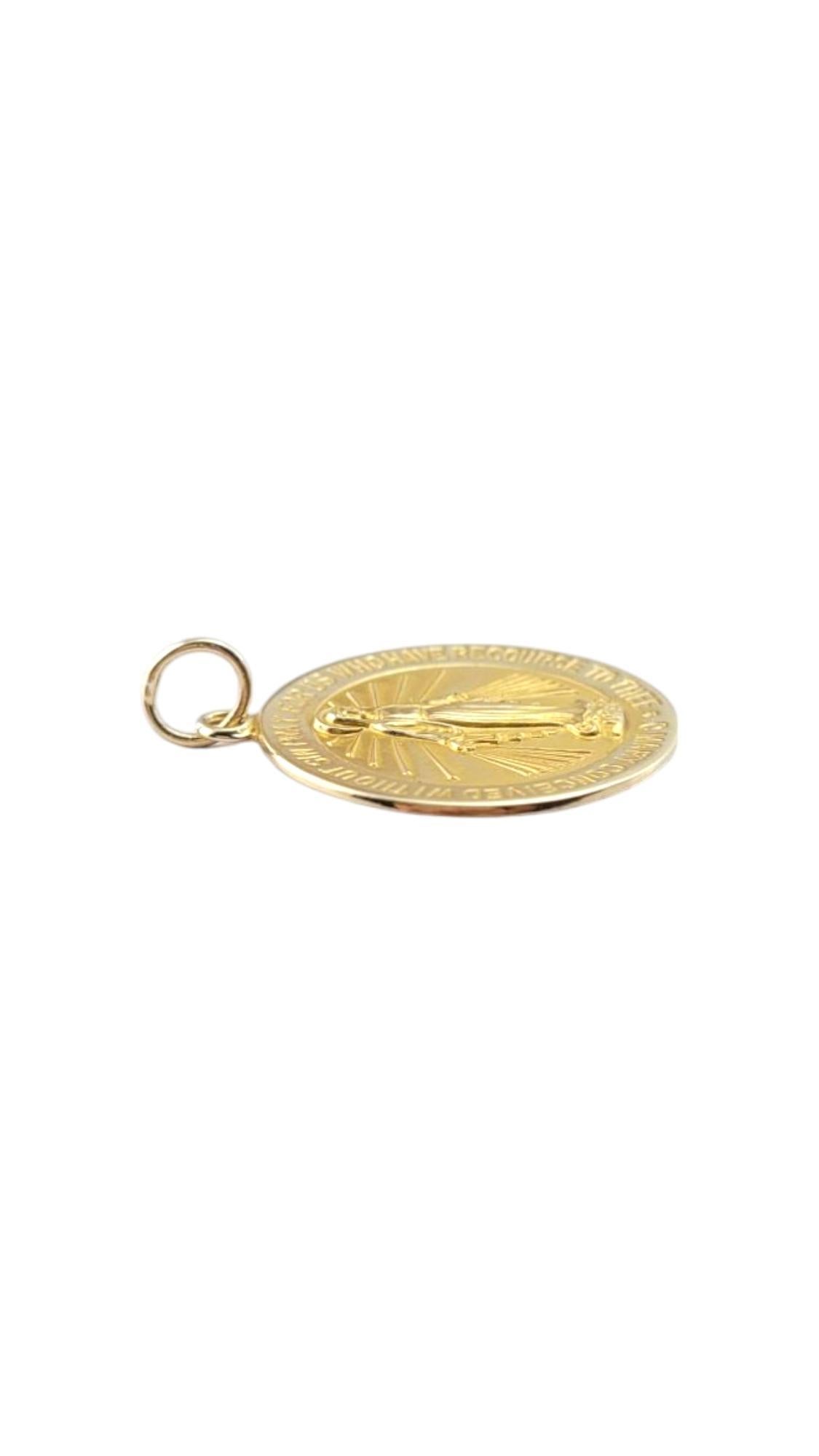 Esemco Medalla Milagrosa de Oro Amarillo de 14 Kilates #21274 en venta 3