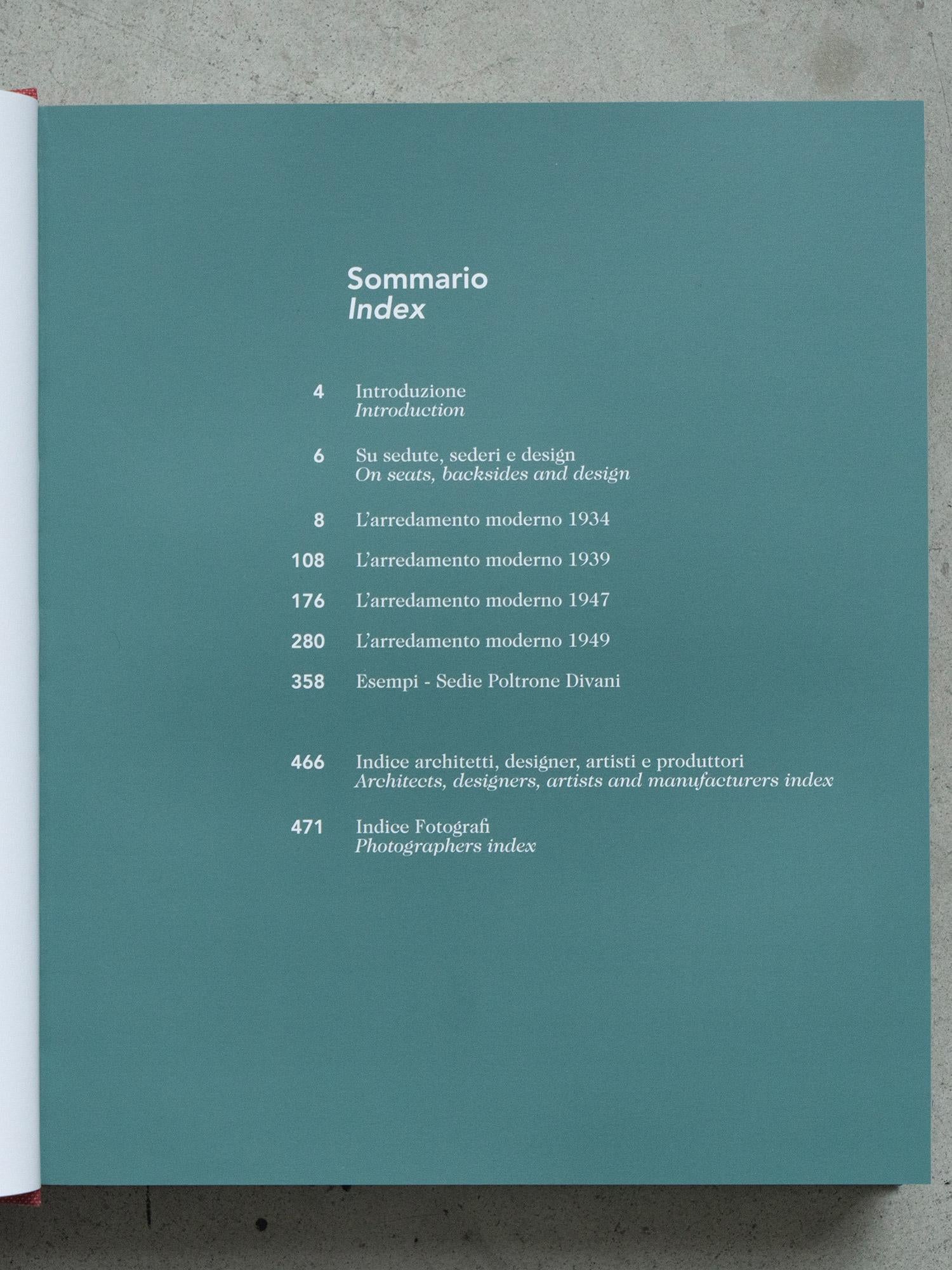 ESEMPI Reprint - Chairs, Armchairs and Sofas, 1934-1950 VOL. I In New Condition For Sale In Milan, IT
