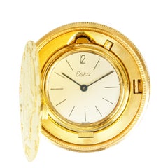 Eska : une montre rare à pièce d'or de 20 dollars, vers 1960, 34 mm, cadran argenté
