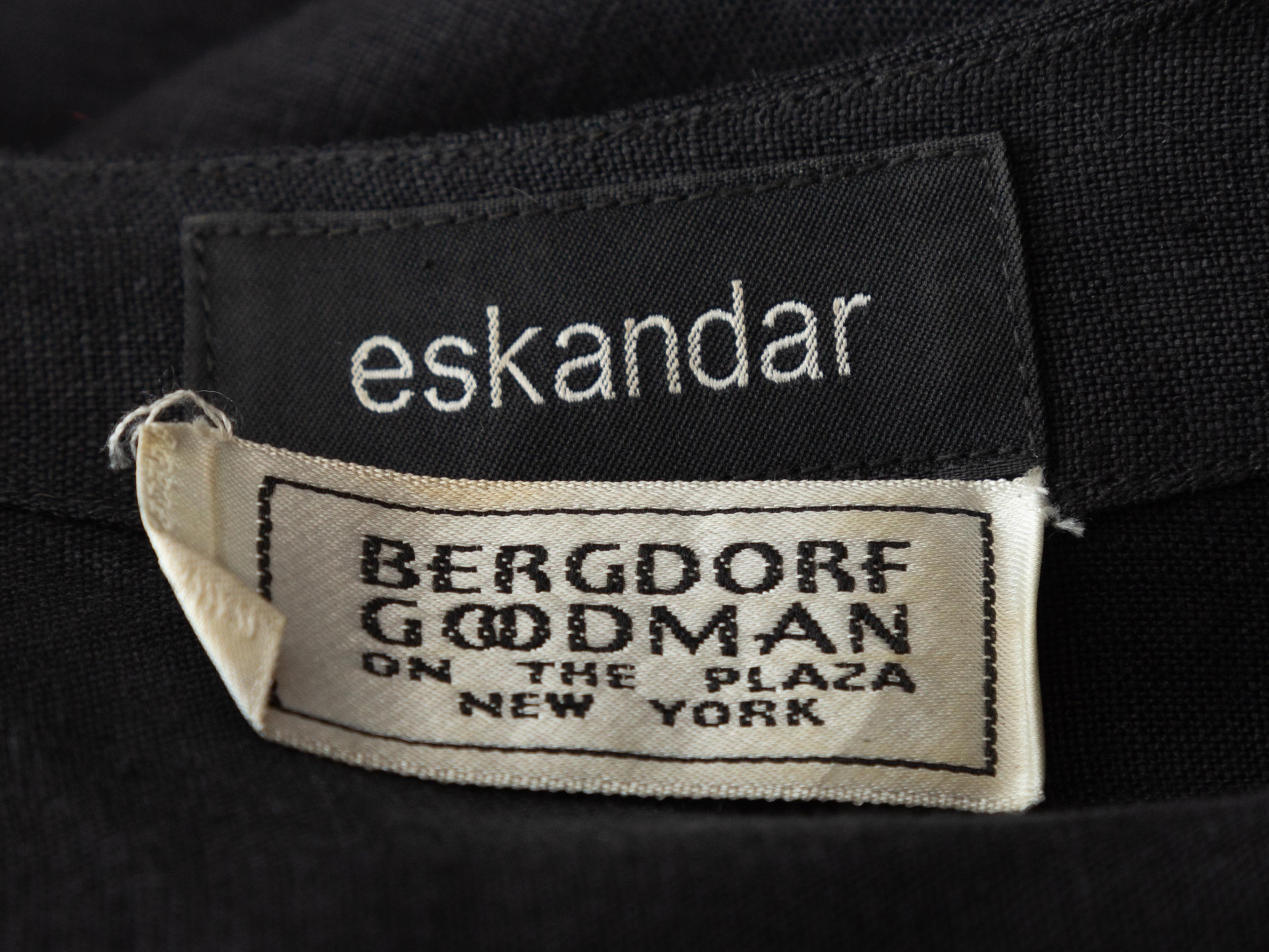 Eskandar Black Linen Oversized Top In Good Condition In New York, NY