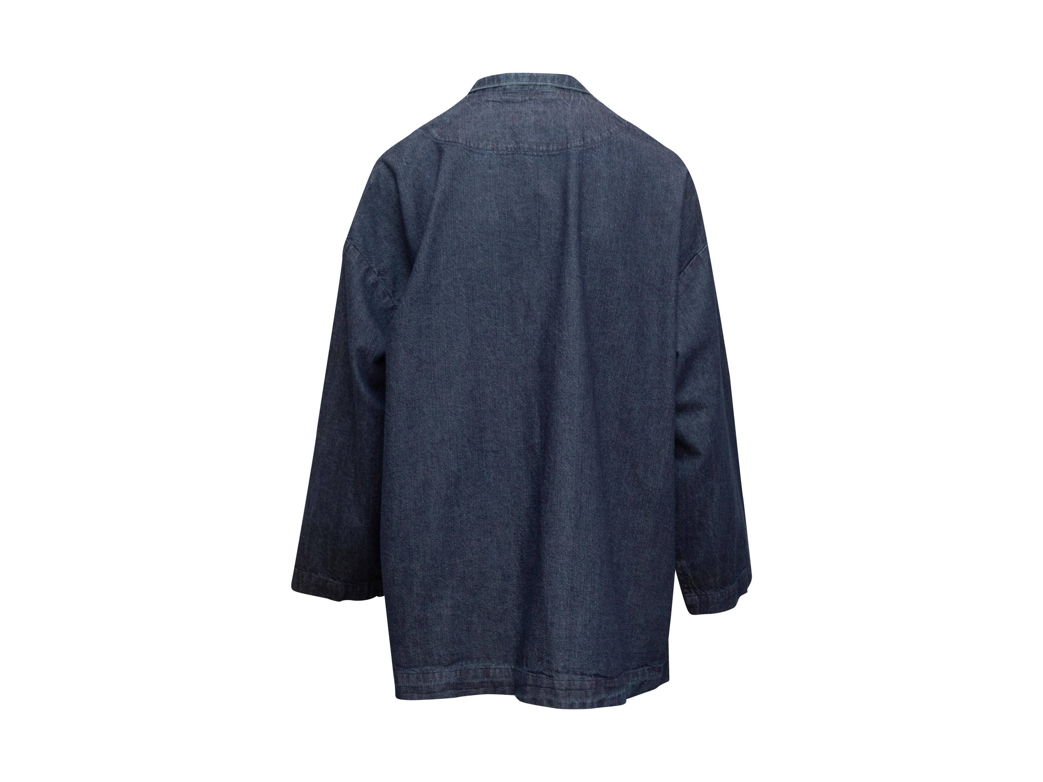 black denim chore coat