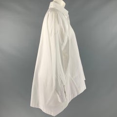ESKANDAR Size 0 White Cotton Cropped Shirt