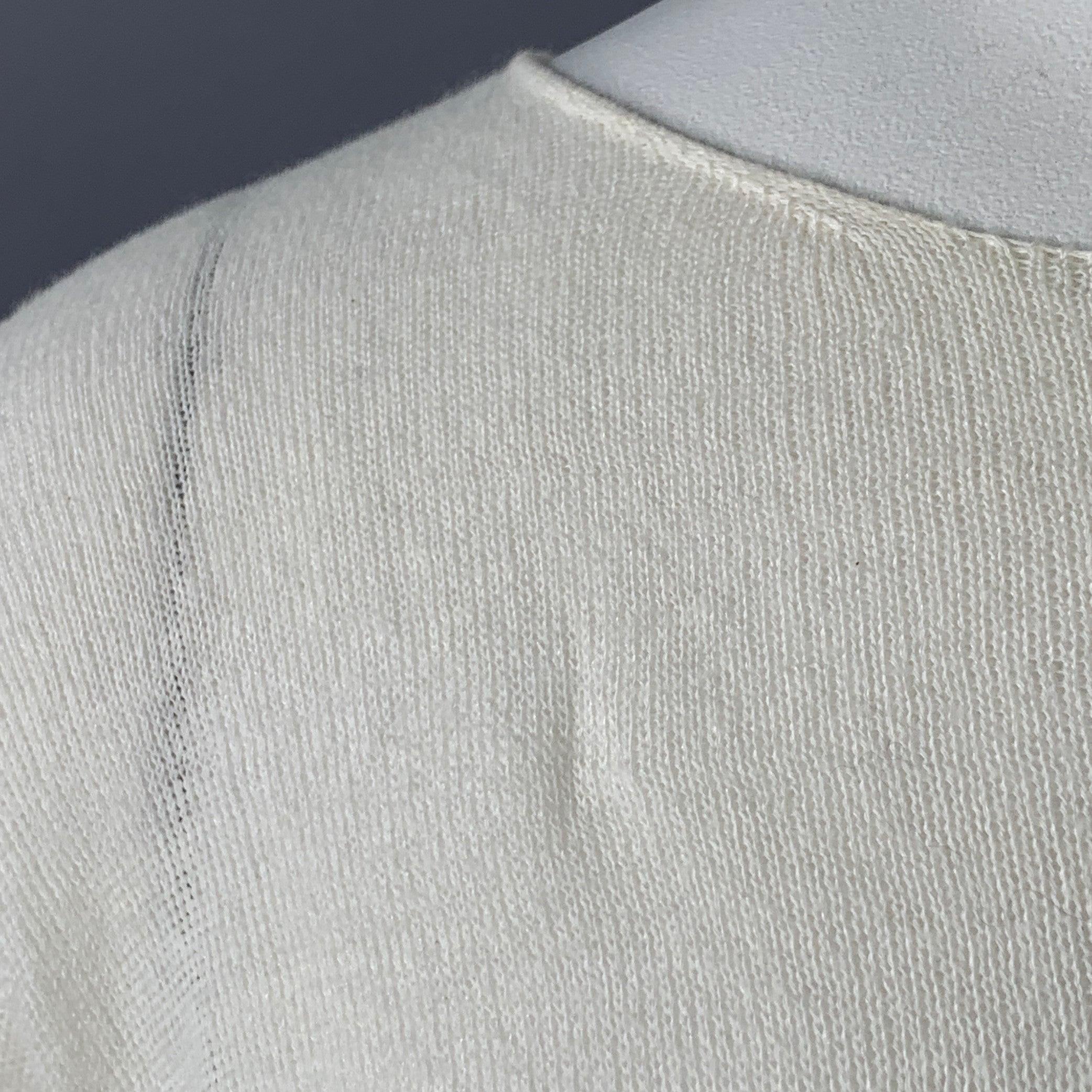 ESKANDAR Size L Cream Linen Cotton Knit Oversized Pullover In Good Condition For Sale In San Francisco, CA