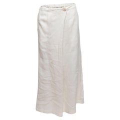 Eskandar White Wide-Leg Linen Pants