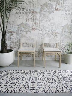 Eskayel, Akimbo, B&W Flat-Weave Rug