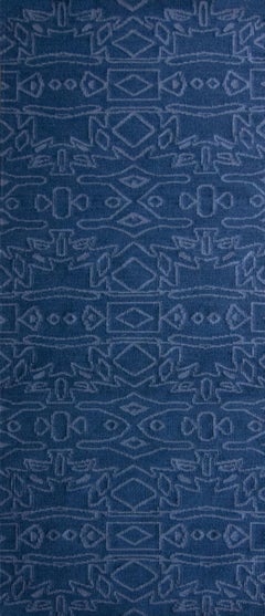 Tapis à tissage plat indigo Eskayel, Akimbo