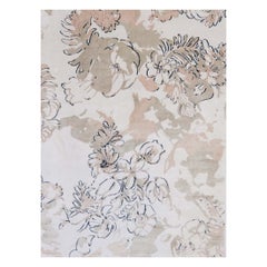 Eskayel, Belize Blooms, Lumier Rug, Merino Wool/Silk Cross Weave