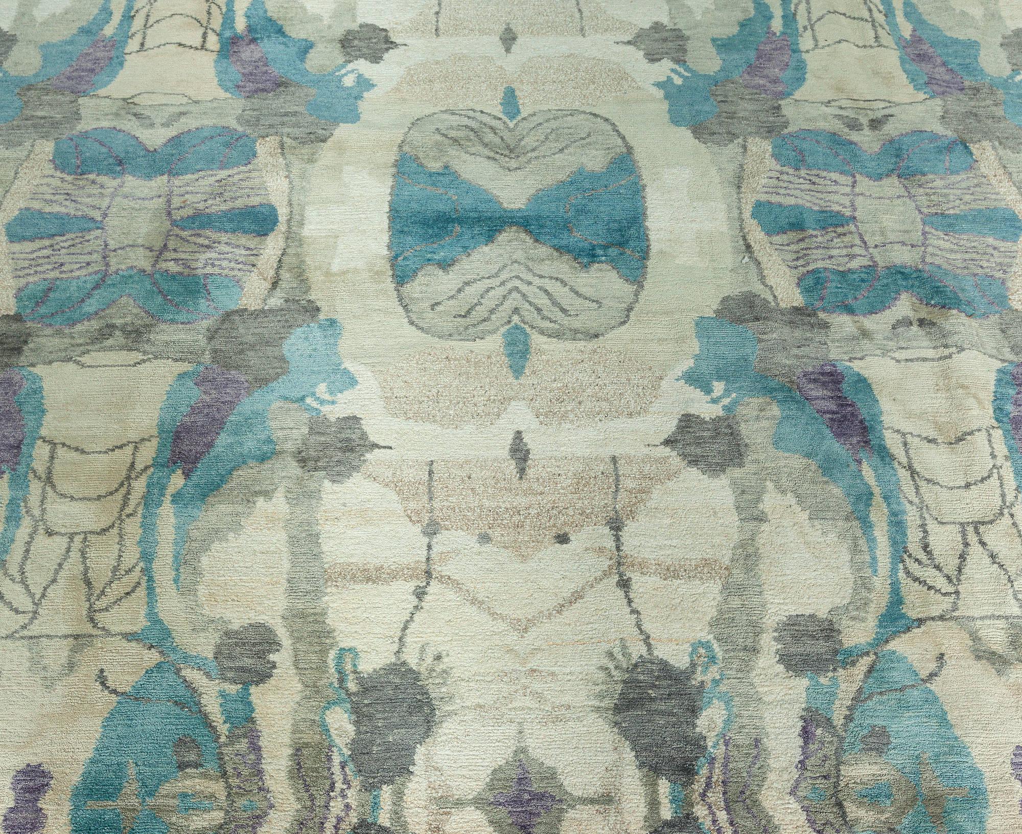 XXI secolo e contemporaneo Tappeto Eskayel Dynasty Modern fatto a mano in lana per Doris Leslie Blau in vendita