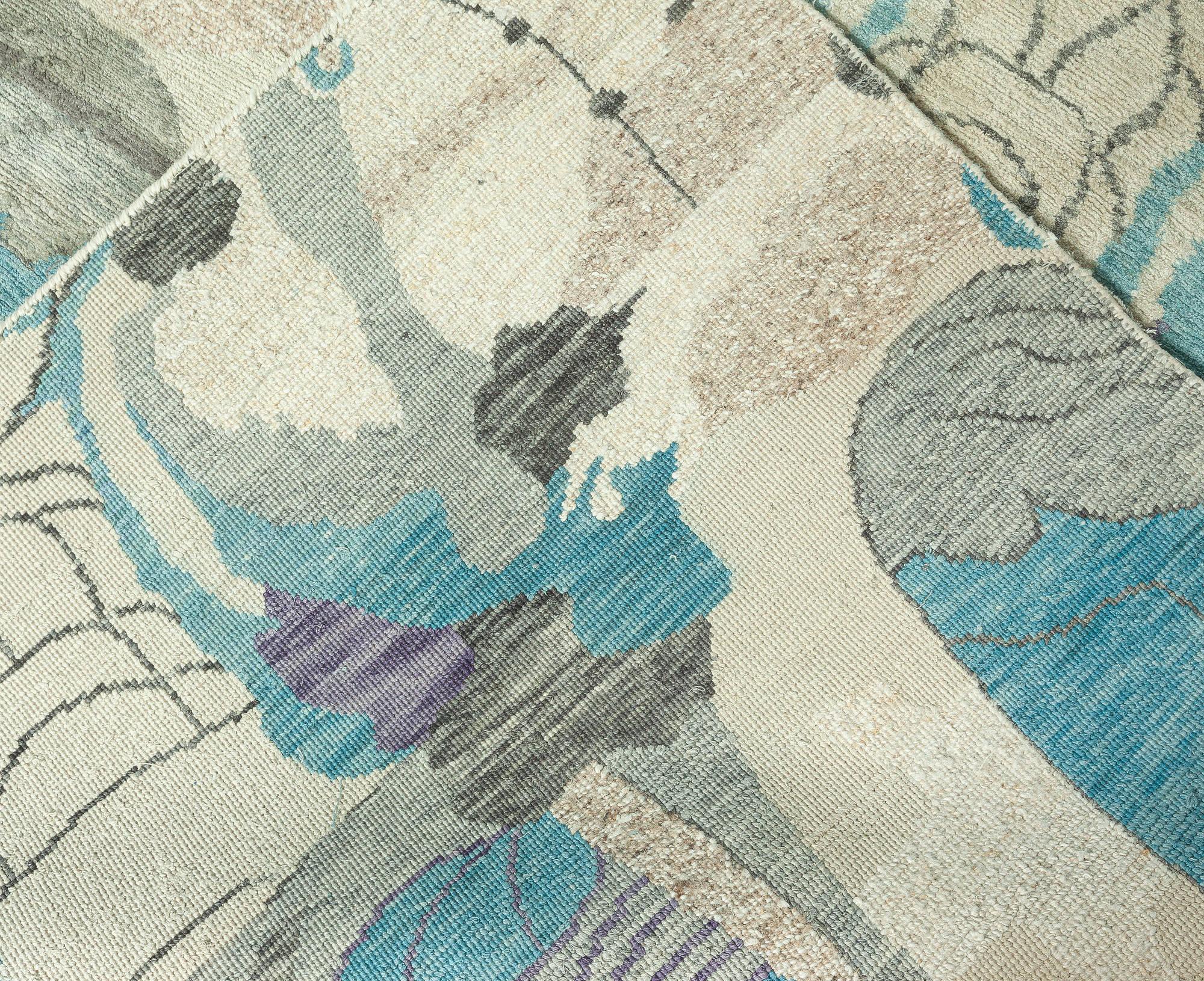 Seta Tappeto Eskayel Dynasty Modern fatto a mano in lana per Doris Leslie Blau in vendita