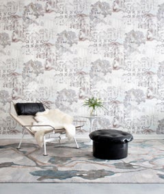 Tapis Kalypto d'Eskayel, tissage crois en laine et soie de Nouvelle-Zlande