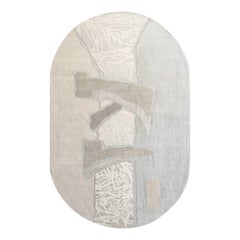 Eskayel, Sky Arc, Neutral Rug, New Zealand Wool/Silk Cross Weave