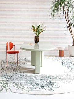 Eskayel, Through the Grove, Neutral Rug, New Zealand Wool/Silk Cross Weave