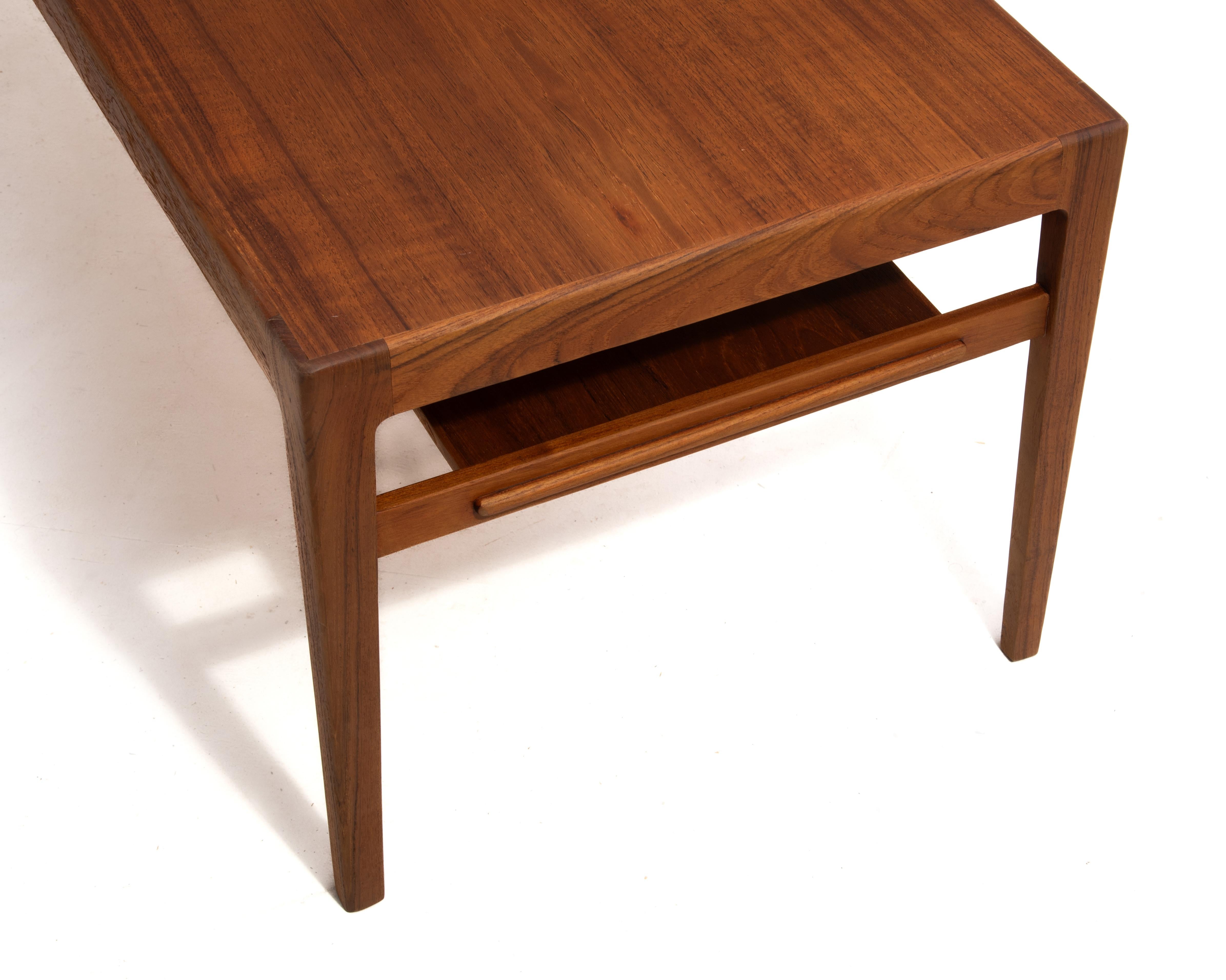 Eske Kristensen Ludvig Pontoppidan Danish Teak Coffee Cocktail Table 1960s 7