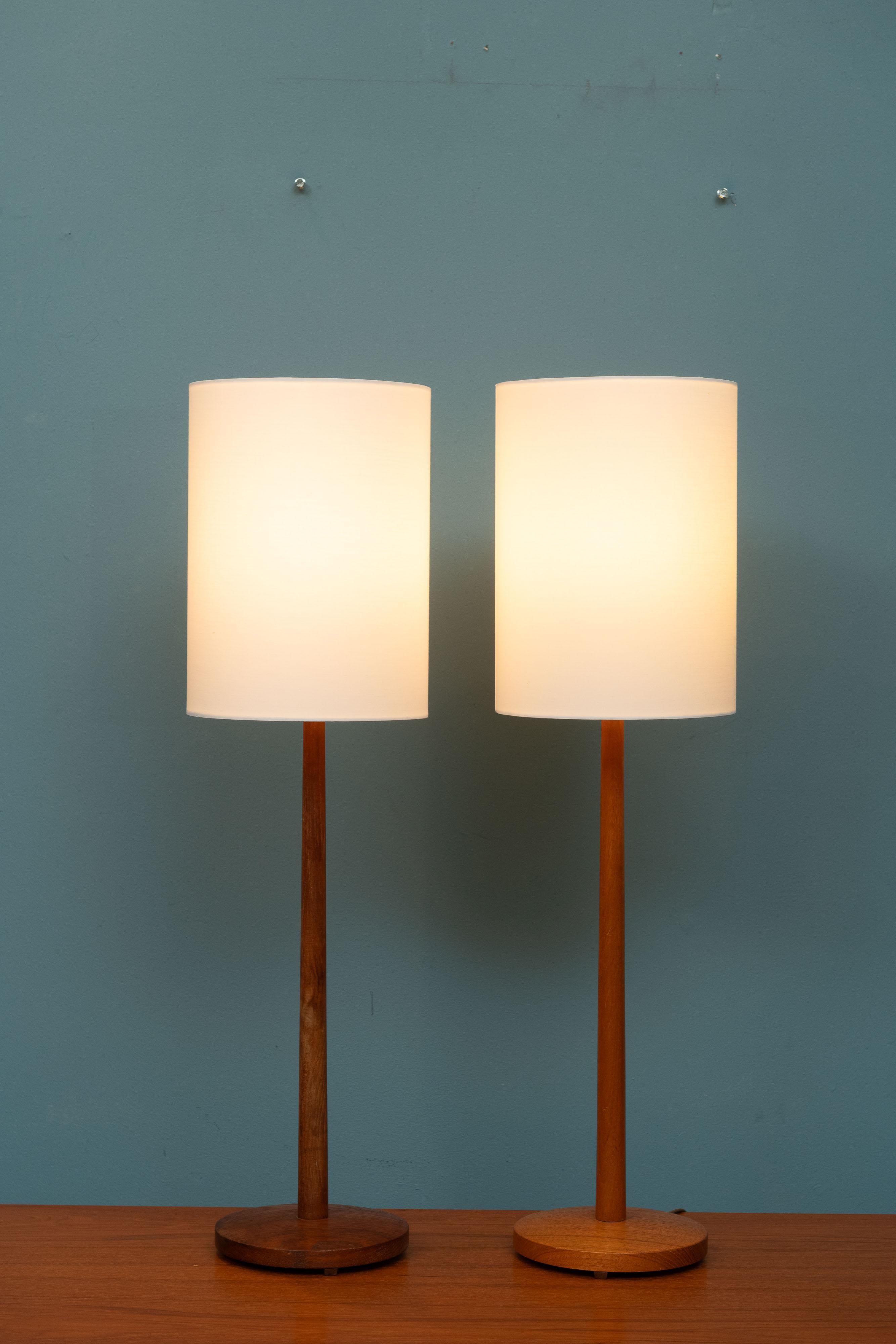 Scandinavian Modern Eskilstuna Armatur attributed Scandanavian Table lamps For Sale
