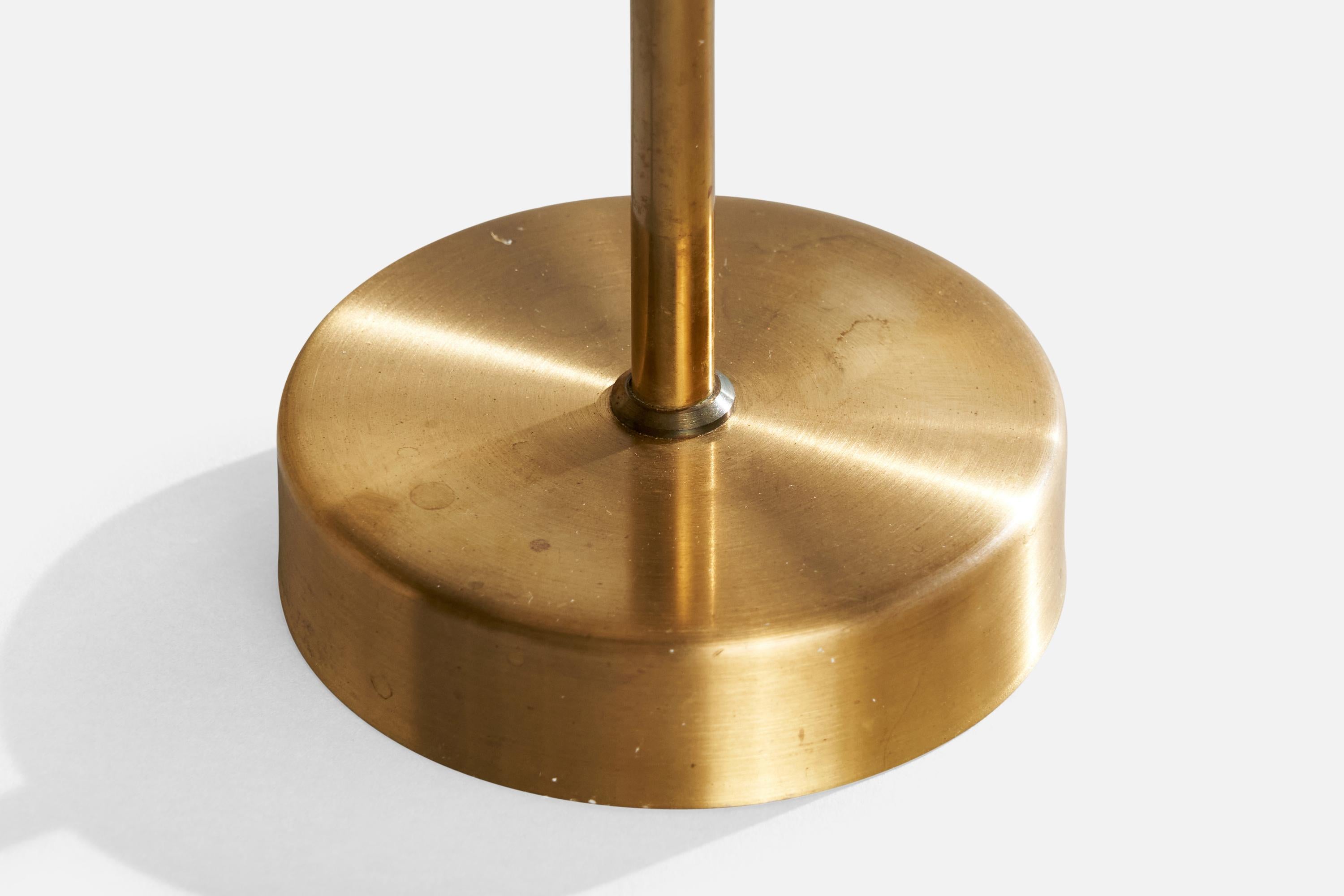 Eskilstuna Elektriska, lampes de bureau, laiton, Suède, années 1960 en vente 1