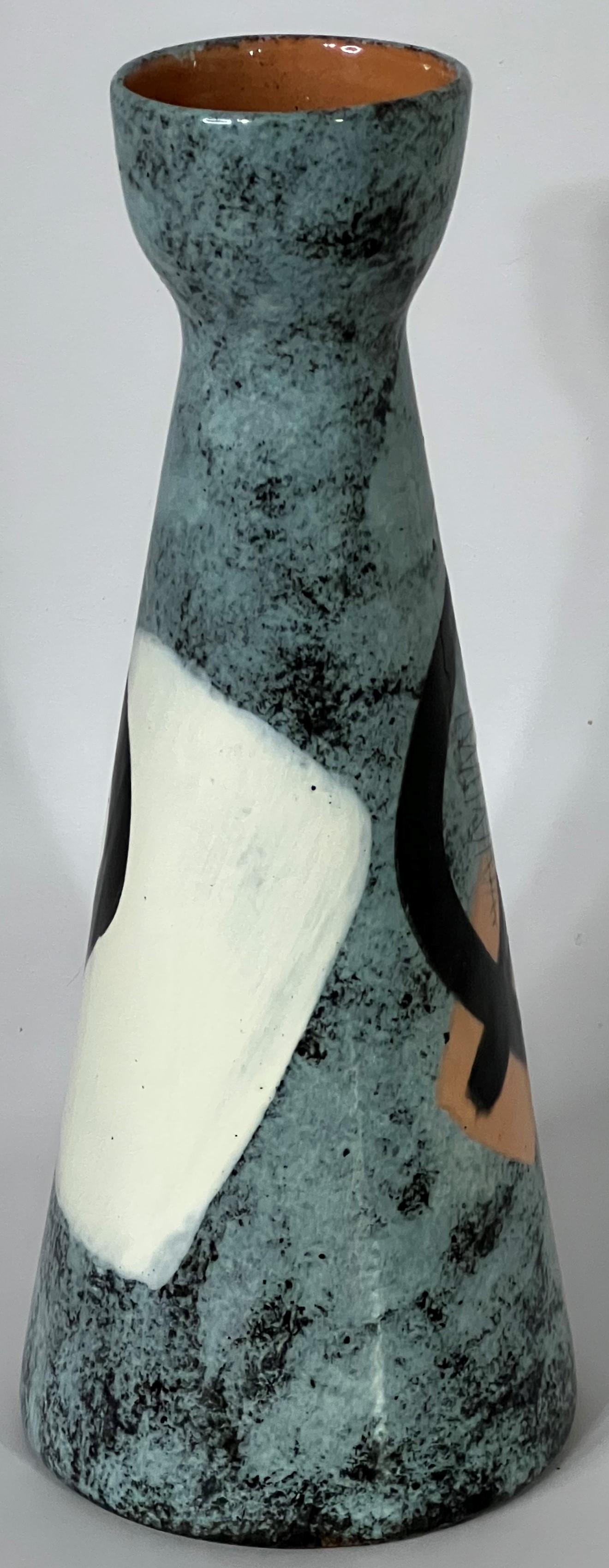 Mid-Century Modern Eskimo Fisherman Vase Edmund Ronaky California Modern For Sale