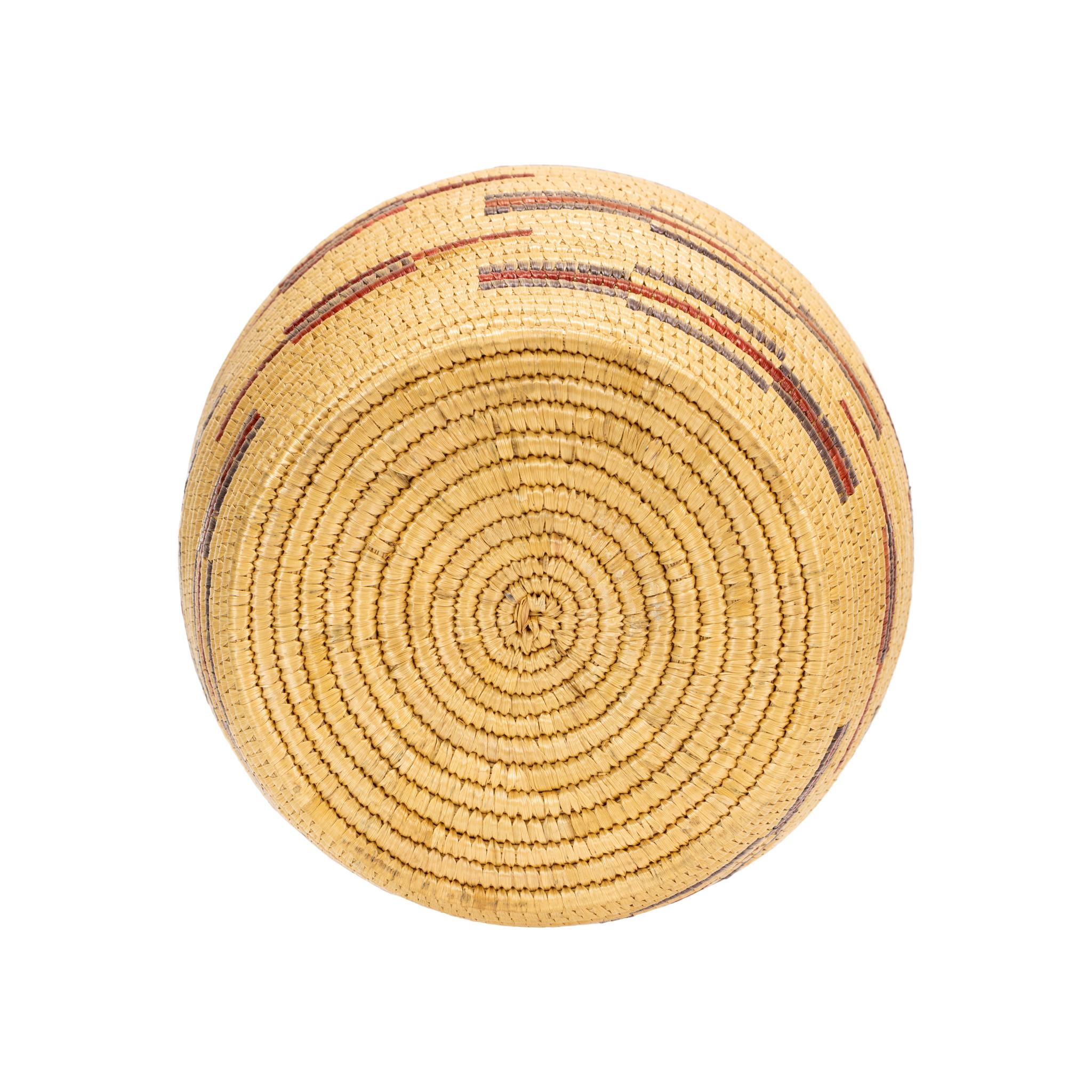 American Eskimo Lidded Basket For Sale