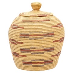 Cesta esquimal con tapa