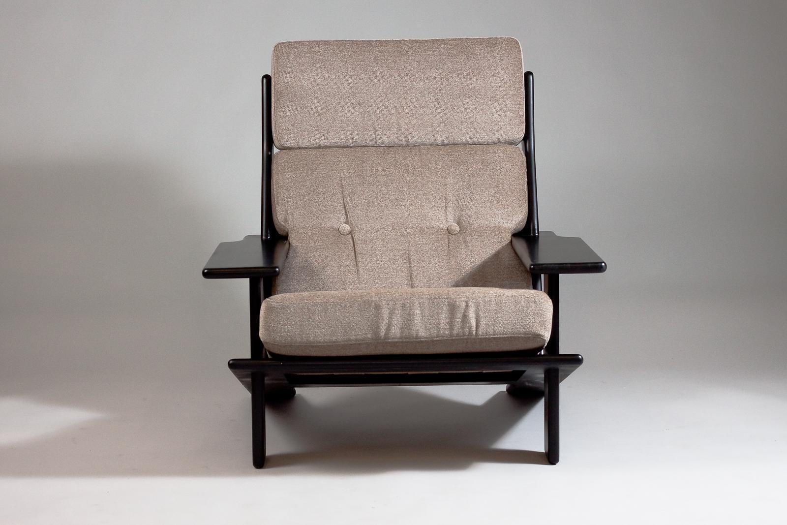 Painted Esko Pajamies, 1970's lounge chair Pele for Lepokalustokalusto For Sale