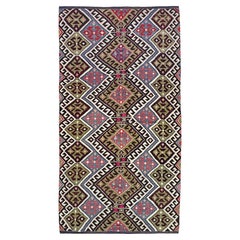 Esme Vintage Turkish Kilim Rug • West Anatolian Village Flatweave Wool, 6x12