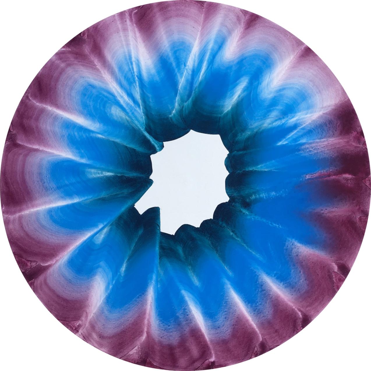 Esmee Seebregts Quartz 2 Egg Tempera Painting on Wood, 2021 For