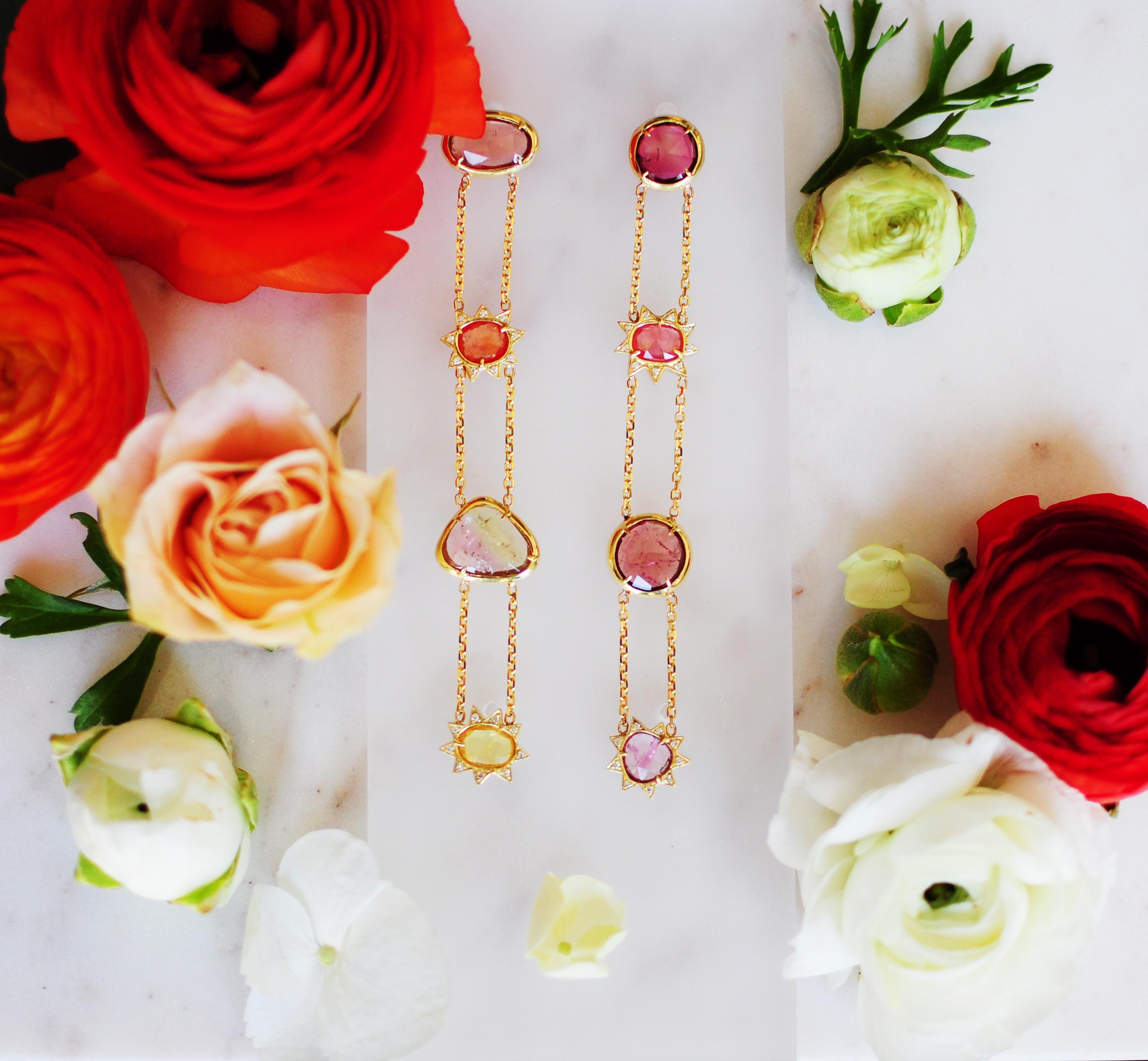 Aesthetic Movement Esmeralda Earrings For Sale