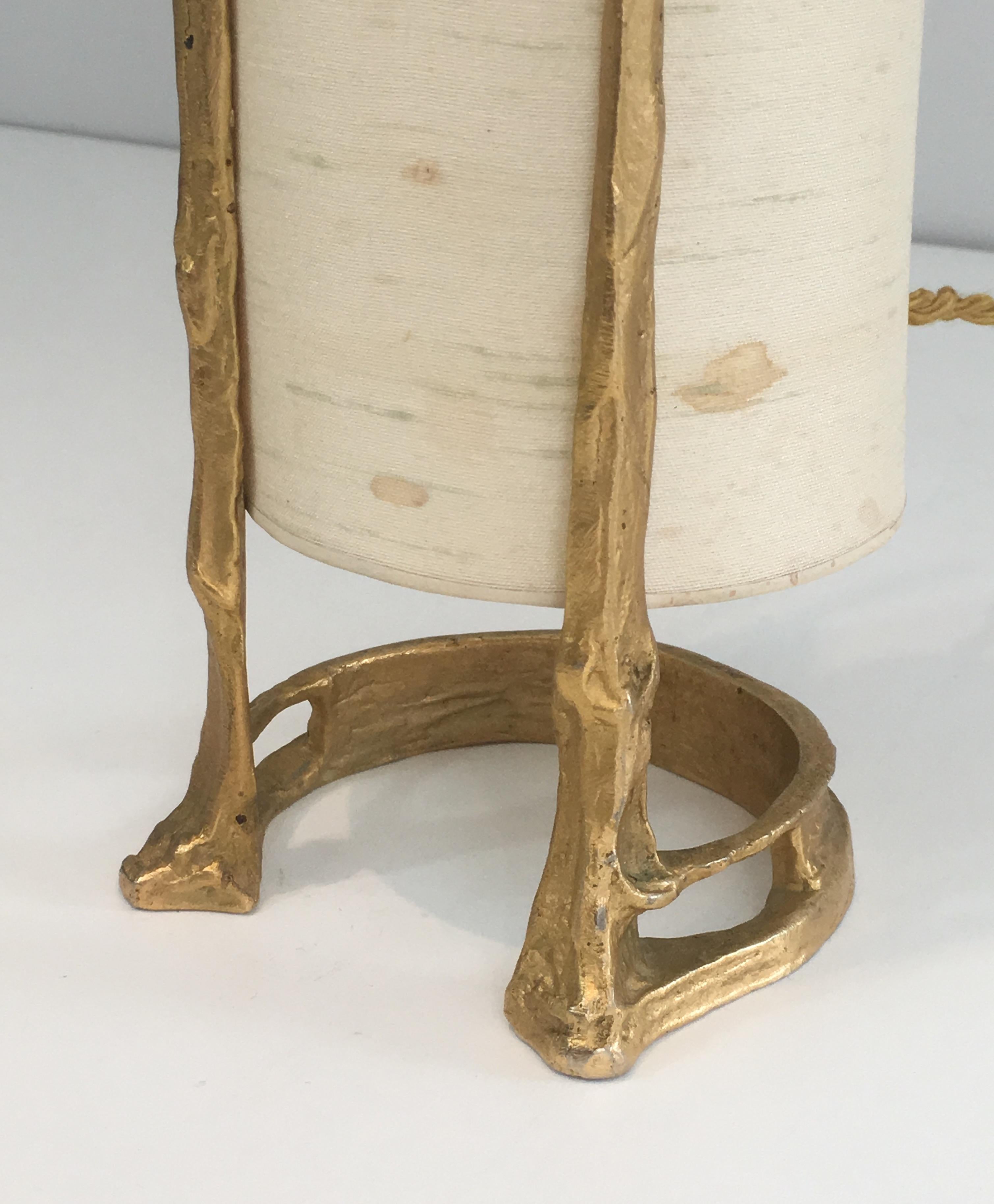 Lampe de bureau Esmeralda en bronze doré par Felix Agostini en vente 6