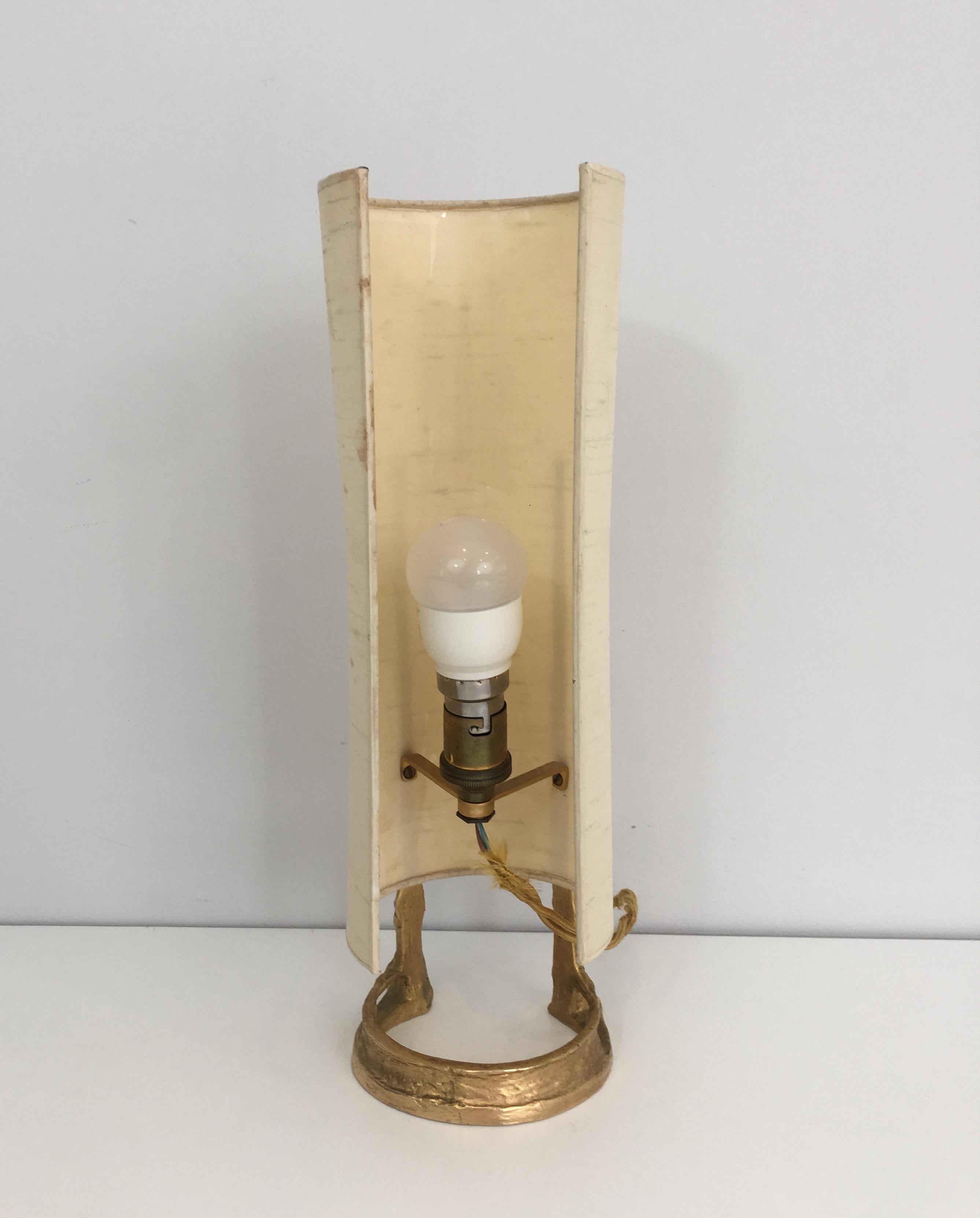 Lampe de bureau Esmeralda en bronze doré par Felix Agostini en vente 1