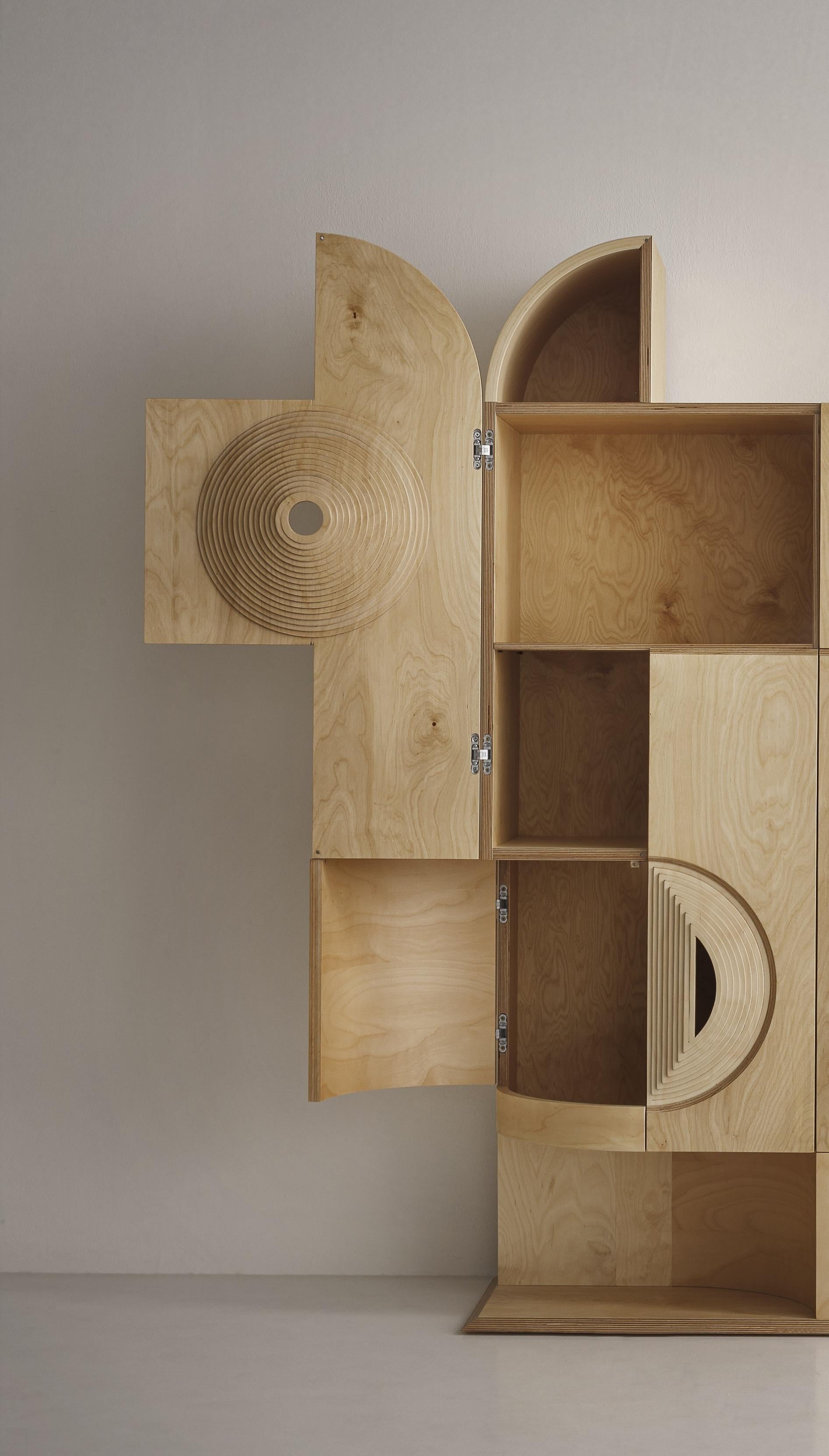 Credenza scultorea in legno Esmeraldina made in Italy In condizioni Nuovo in vendita a Pordenone, IT