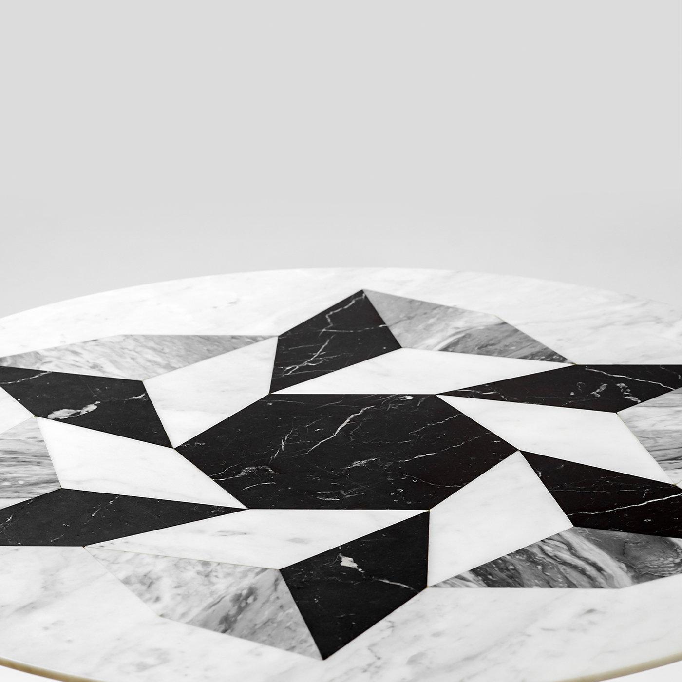 Italian Esopo Coffee Table with Geometric Wheel by Antonio Saporito For Sale