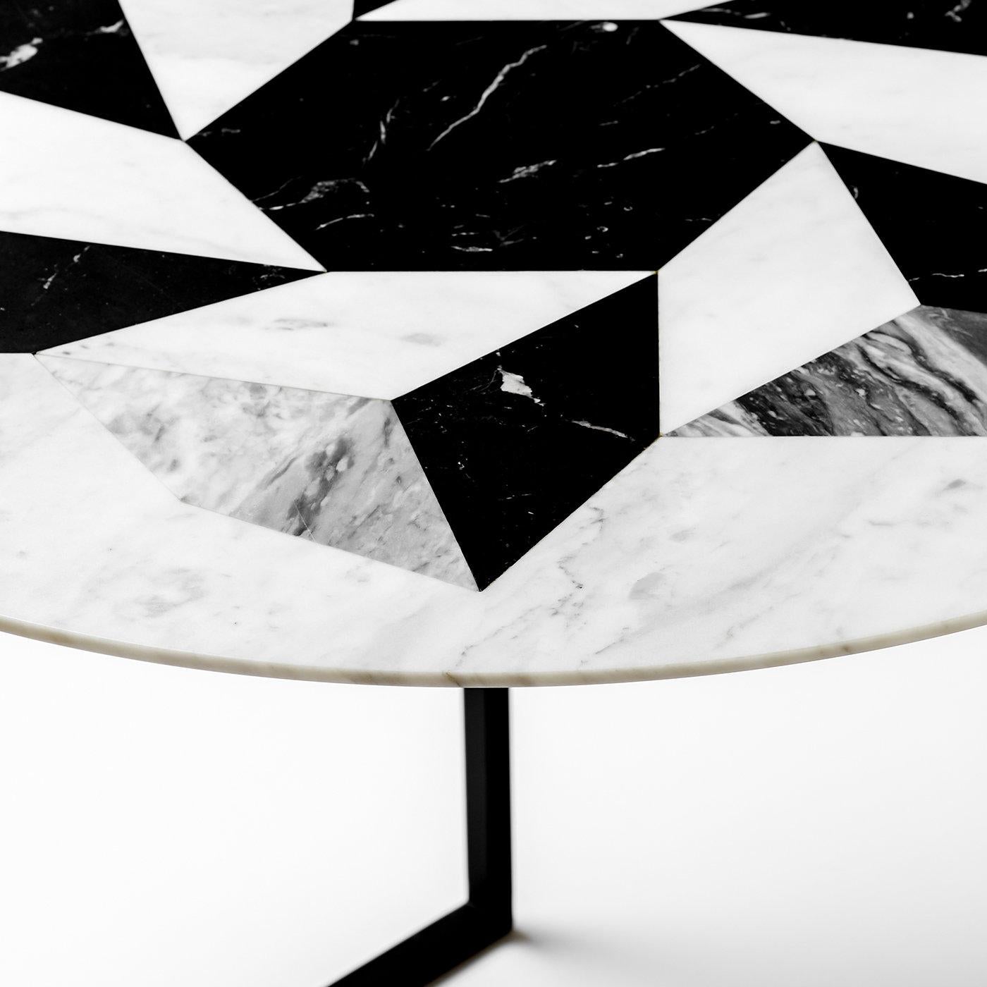 Esopo Coffee Table with Geometric Wheel by Antonio Saporito In New Condition For Sale In Milan, IT