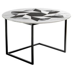 Esopo Coffee Table with Geometric Wheel by Antonio Saporito