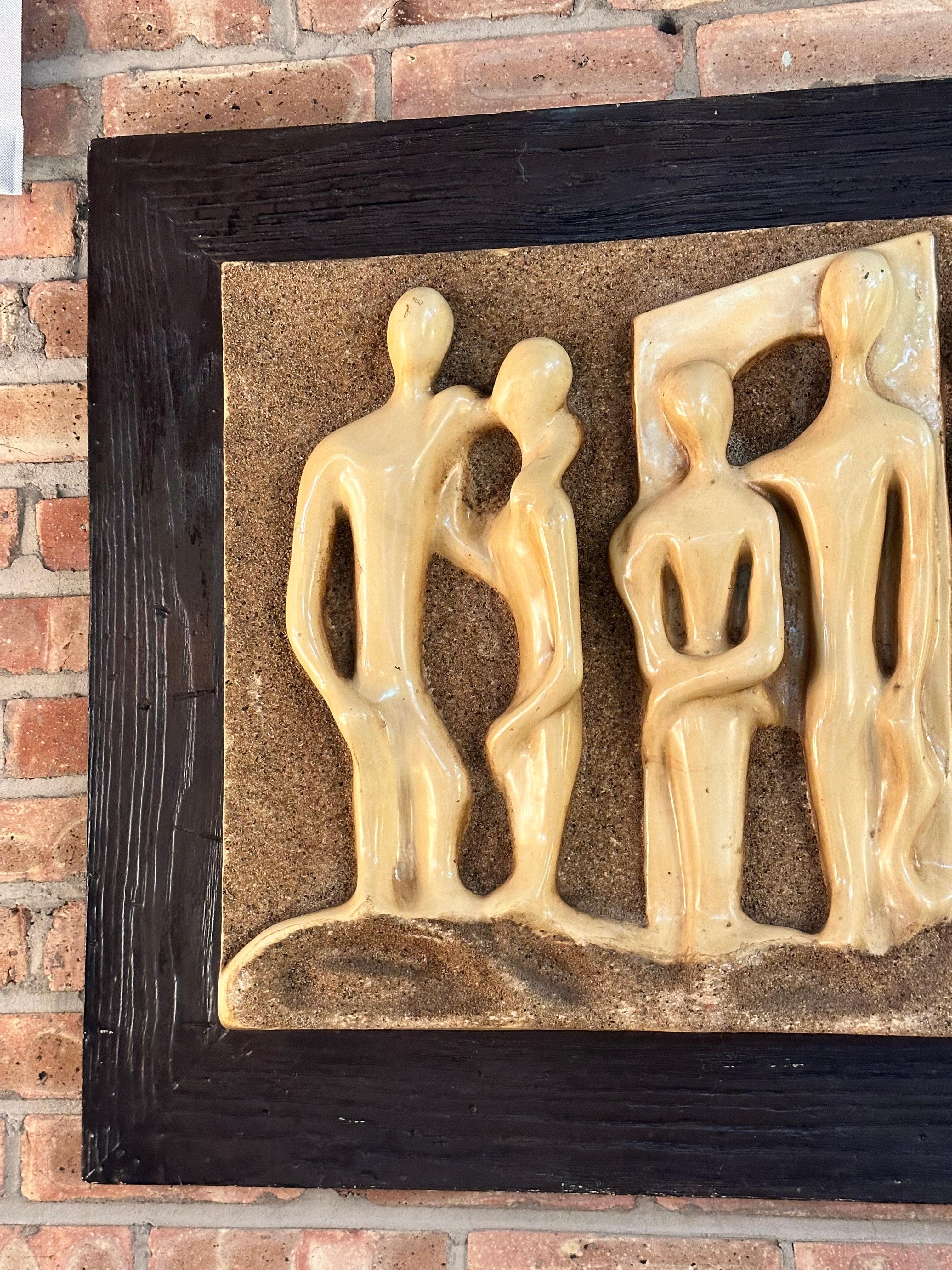 Espada „Liebespaar“ Dreidimensionale Wandskulptur aus Glasfaser im Zustand „Gut“ im Angebot in Skokie, IL