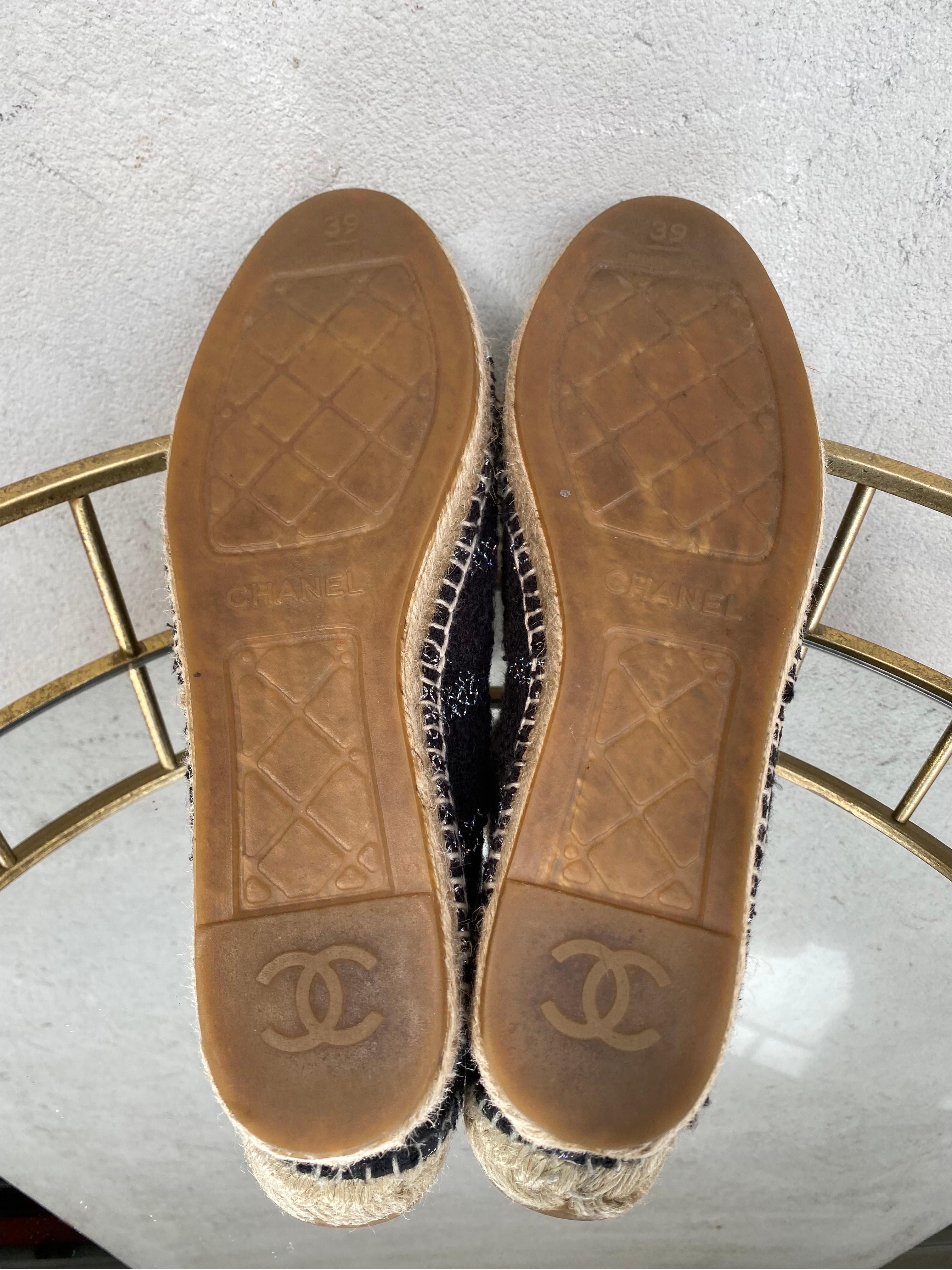 Espadrilles en tweed Chanel Unisexe en vente