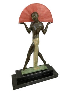 Espana Sculpture Spanish Dancer Lamp by Raymonde Guerbe for Max Le Verrier