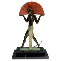 Espana Sculpture Spanish Dancer Table Lamp by Raymonde Guerbe for Max Le Verrier