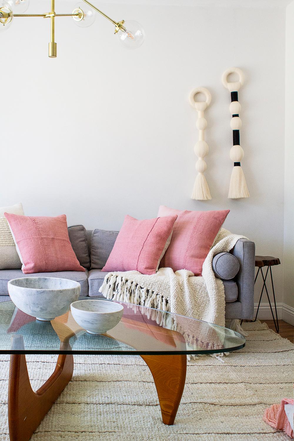 These hand made pink ombre cushions are the perfect pop of color to brighten up your space. Hand made from natural materials like vintage linen, they are sure to make your living room or bedroom feel more modern while adding a rustic charm. With