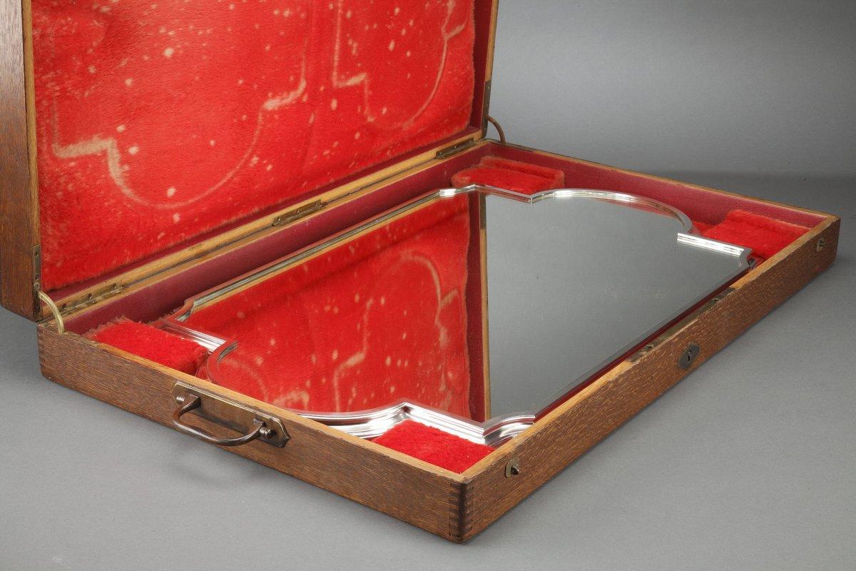 Surtout Table dans son coffre en Oak Fin du XIXe siècle en vente 4