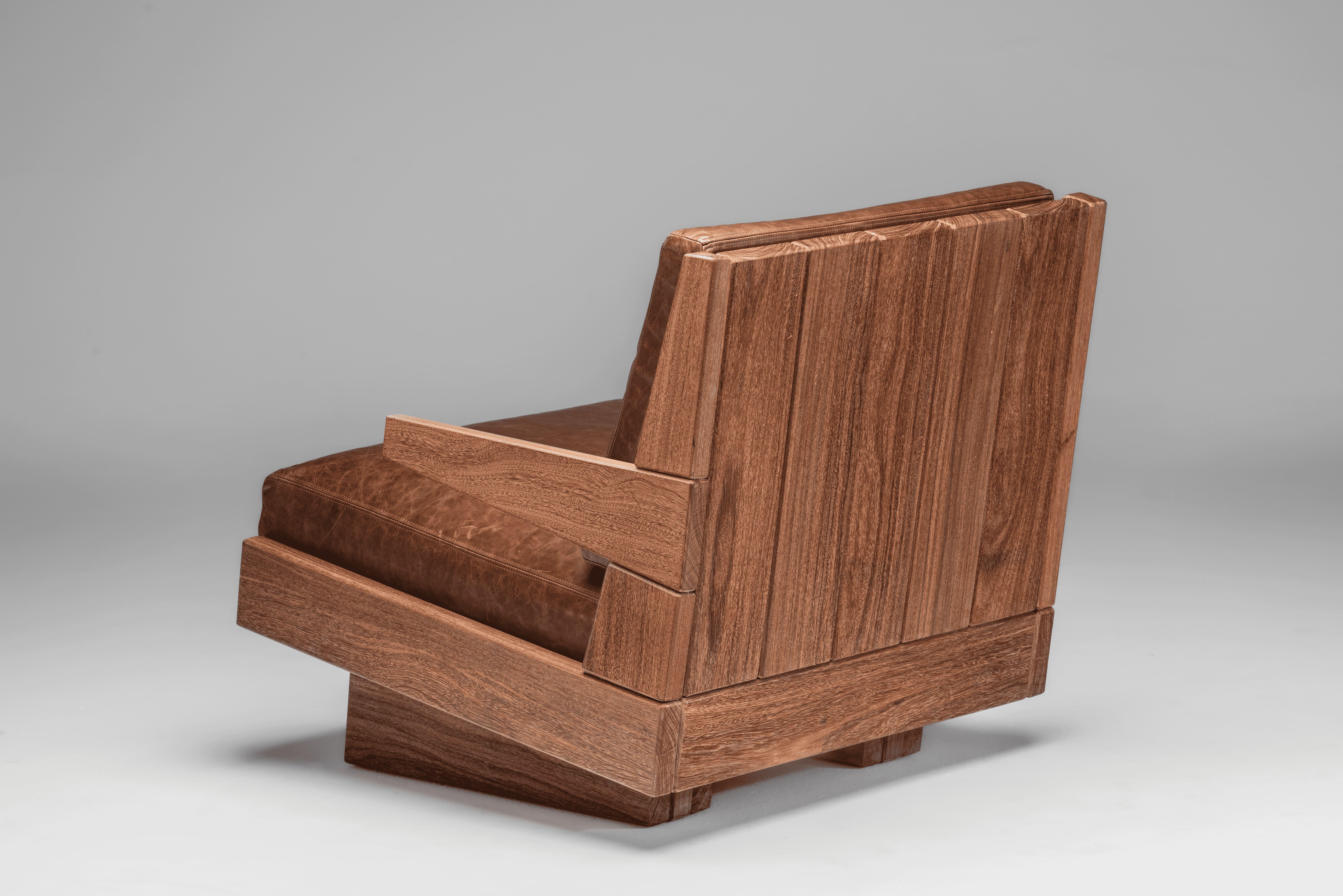Modern Espécie Armchair - 2024, Cumaru Wood - by Zanini de Zanine For Sale