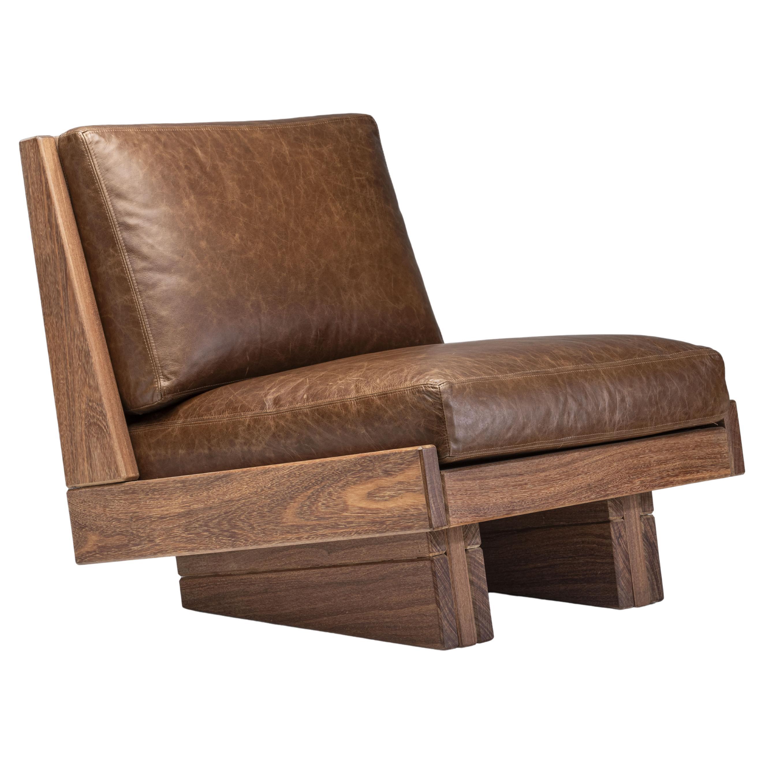 Espécie - Armless Loungechair - 2024, Cumaru Wood - by Zanini de Zanine For Sale