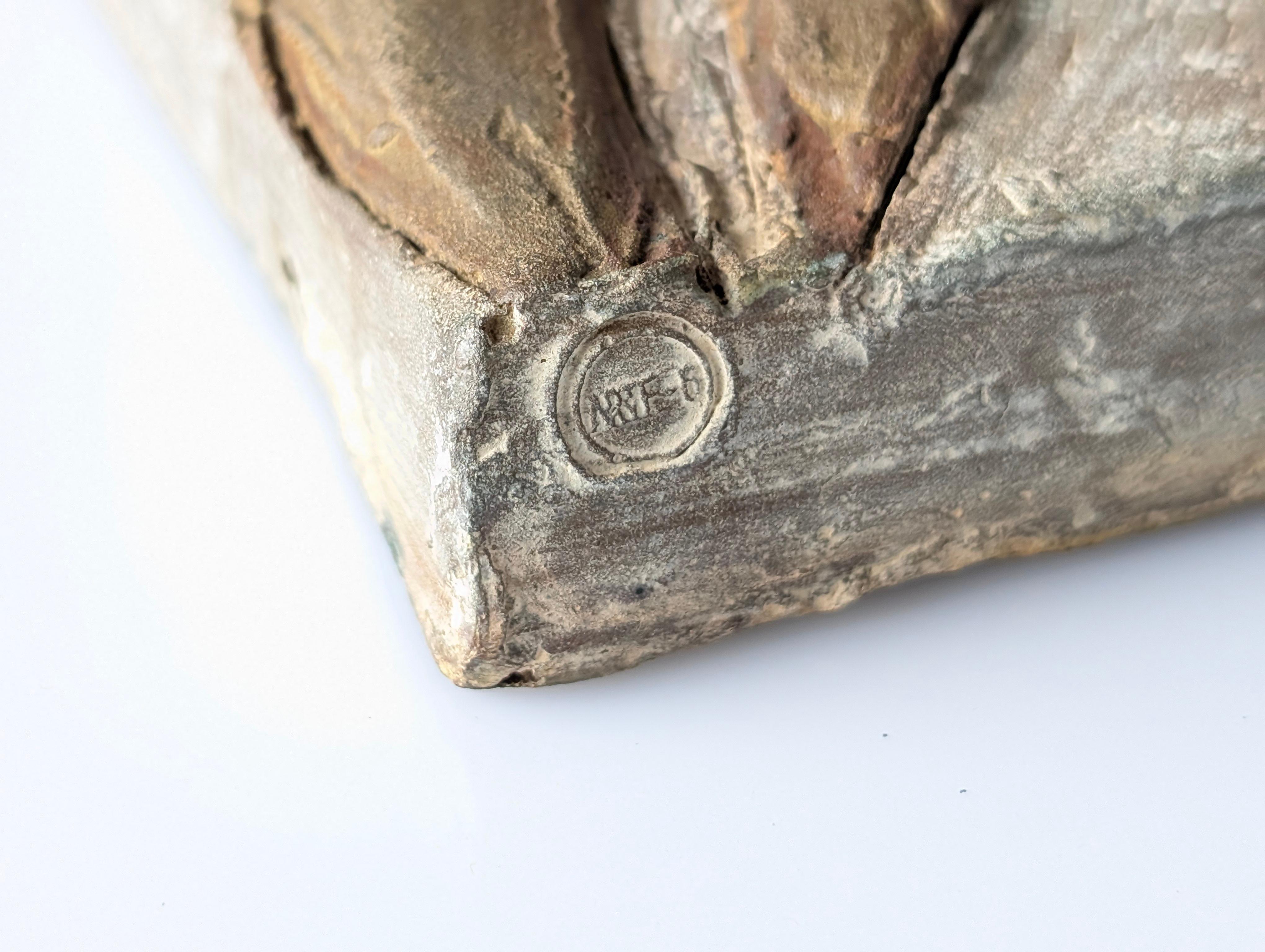 Esperanza d'Ors Bronze Relief Plaque Figurative Sculpture Spain 1990s in vendita 1