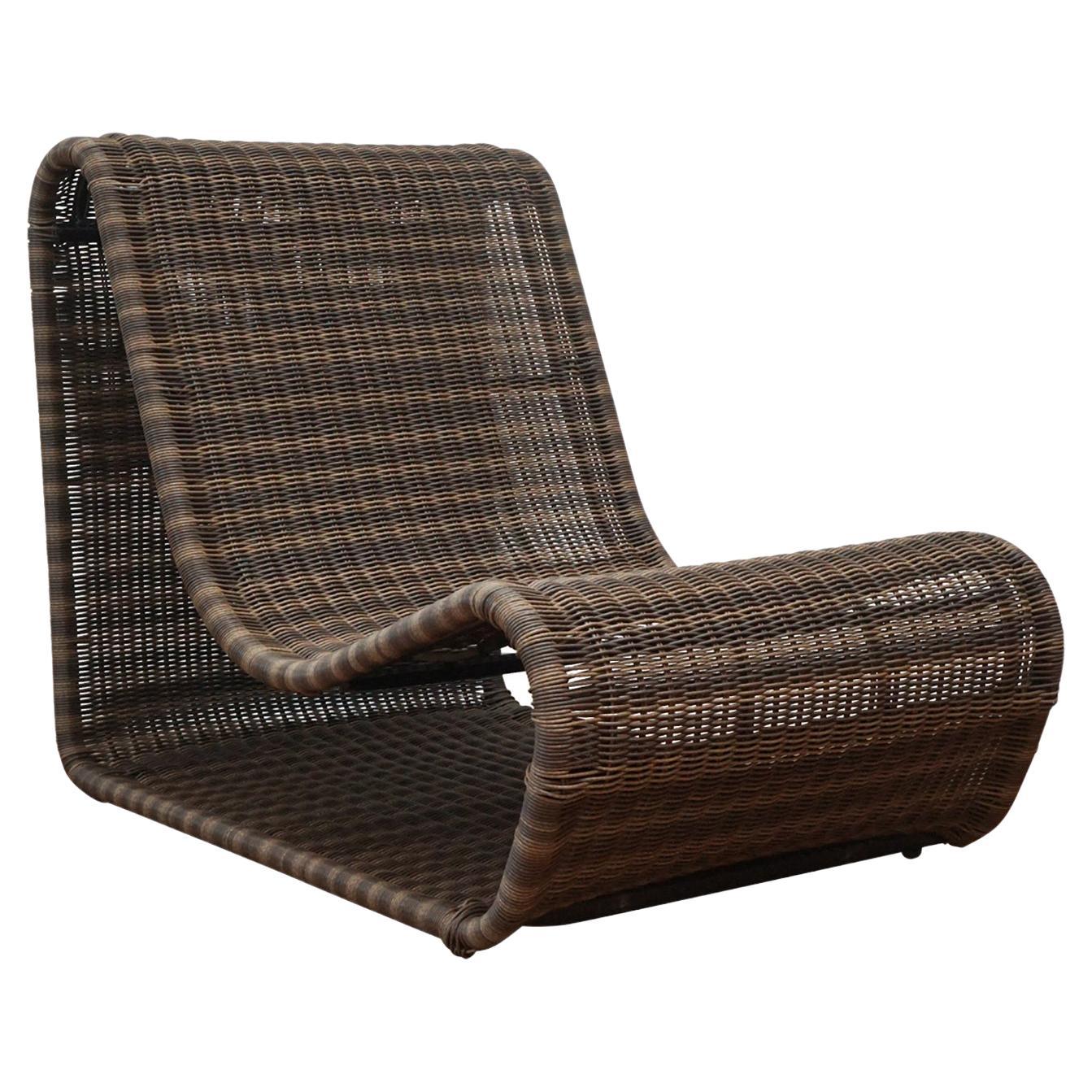 Esperanza Outdoor Lounge Chair in Natural For Sale