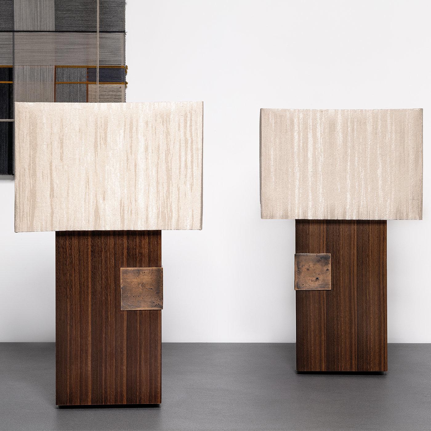 Wood Esperia Left Sensor Table Lamp by Arch Plus Ultra For Sale