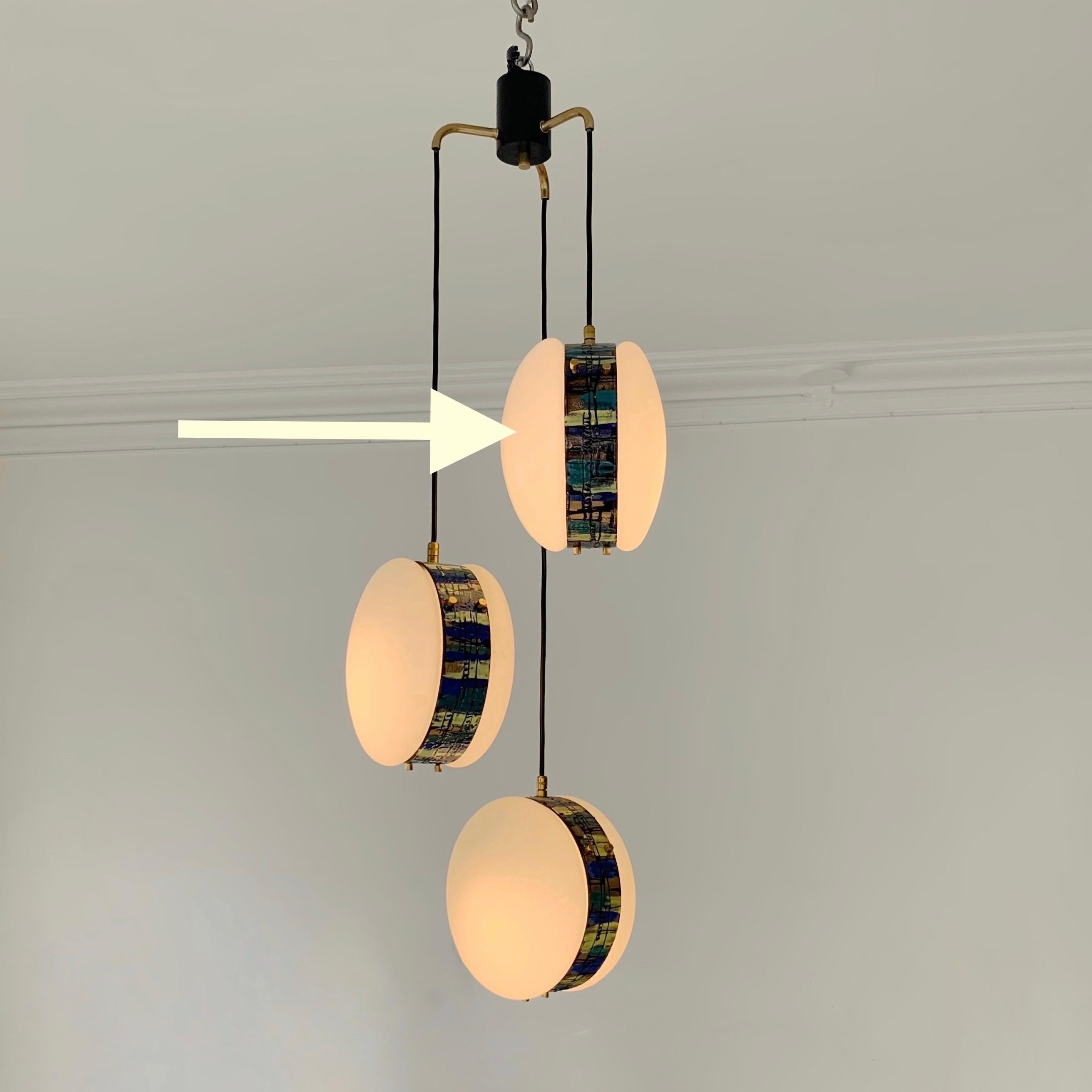 Esperia Signed Chandelier by Angelo Brotto, circa 1960, Italy For Sale 12