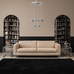 Esperia chrome Mid-Century chandelier