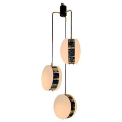 Esperia Signed Pendant Lamp by Angelo Brotto, circa 1960, Italy