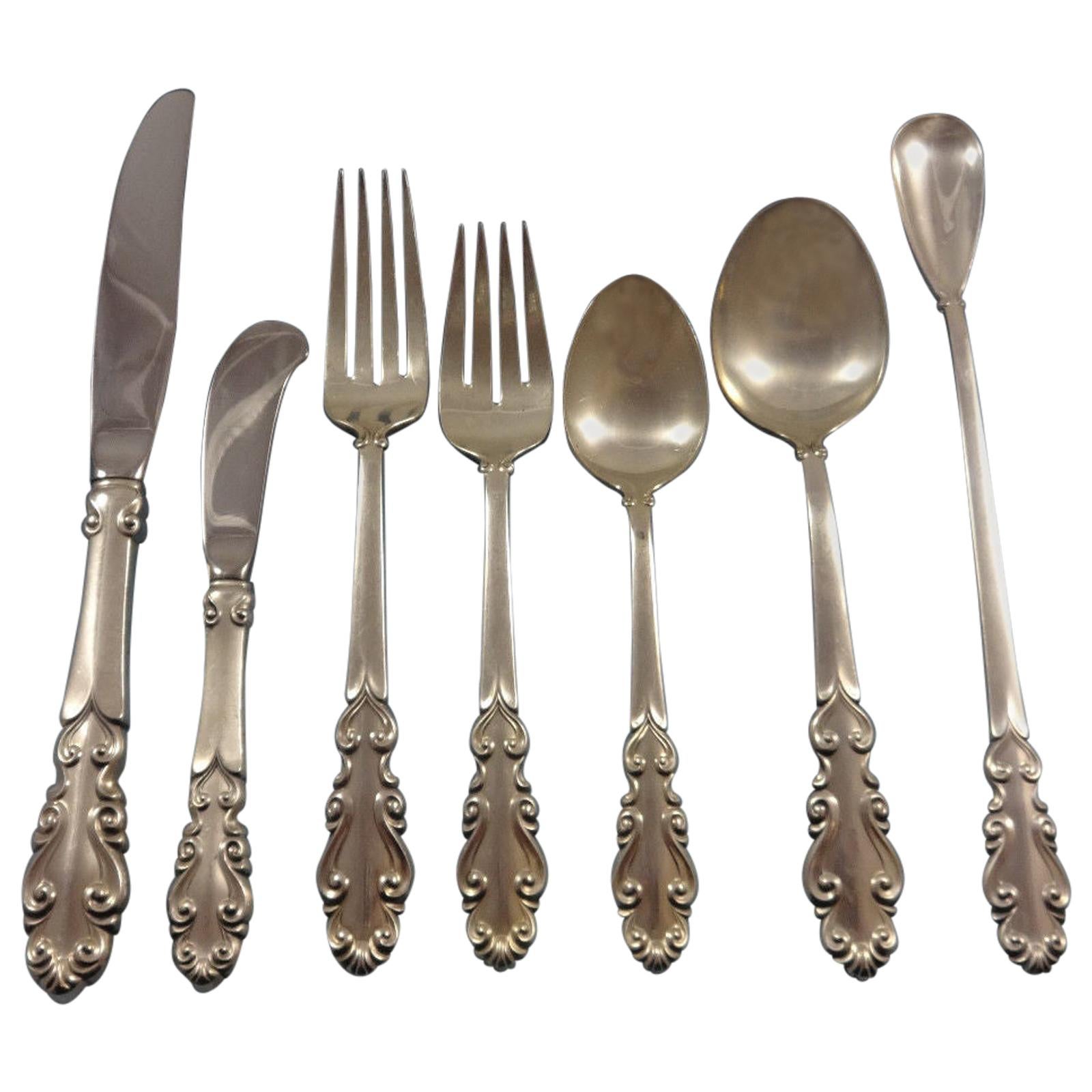 Esplanade by Towle Sterling Silver Flatware Set for 12 Service 84 Pieces For Sale
