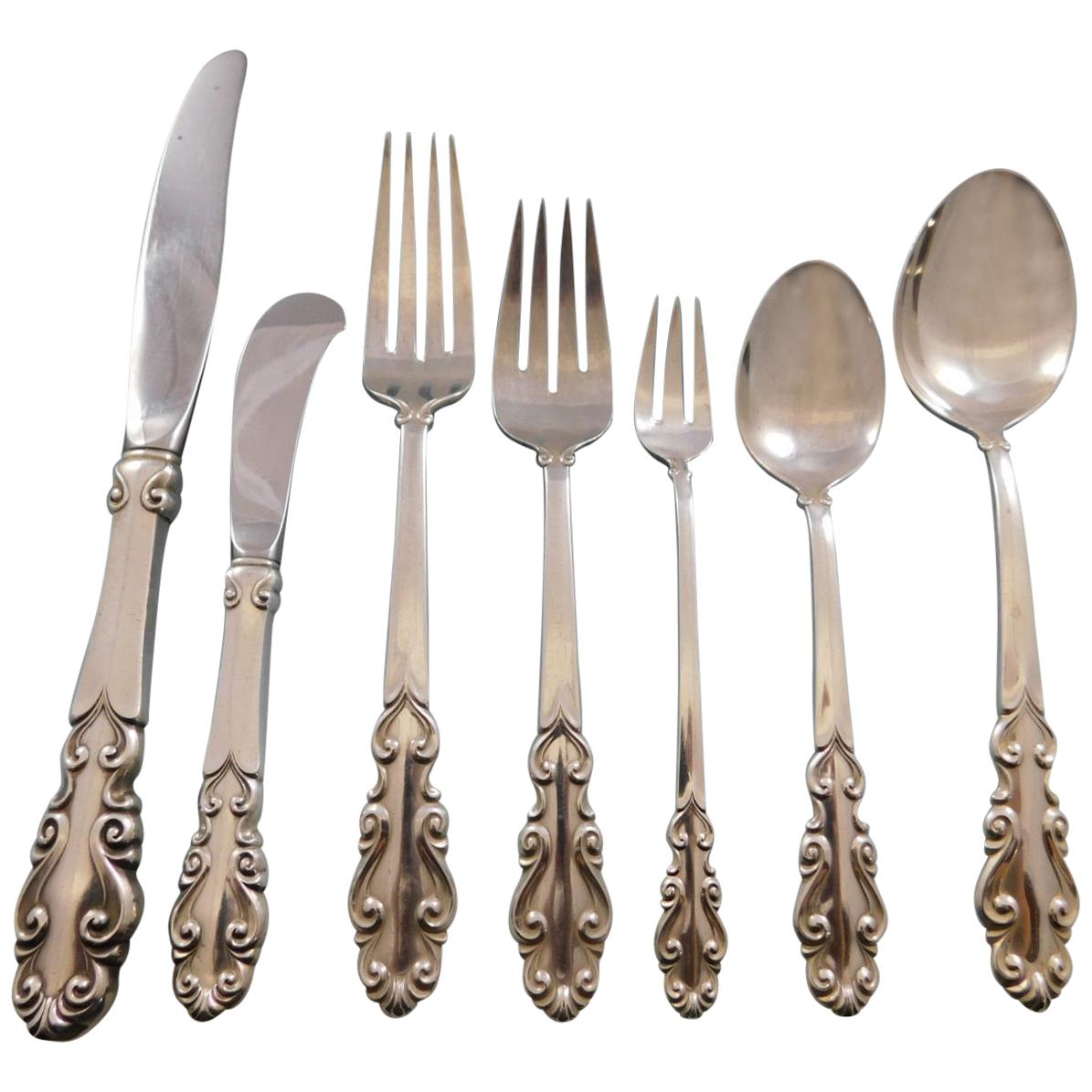Esplanade by Towle Sterling Silver Flatware Set for 12 Service 92 Pieces For Sale