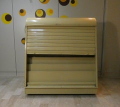 Vintage Metal Display Rack, Cream Finish, Italy, Circa 1960